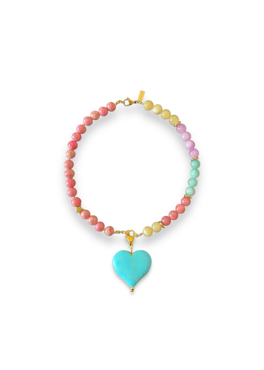 Mitad Collar Mantis Rosa