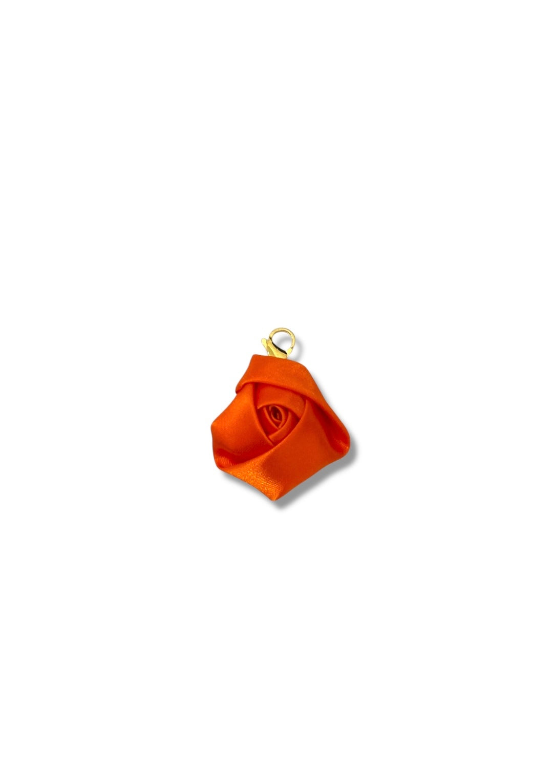 Charm Rosa de tela Naranja