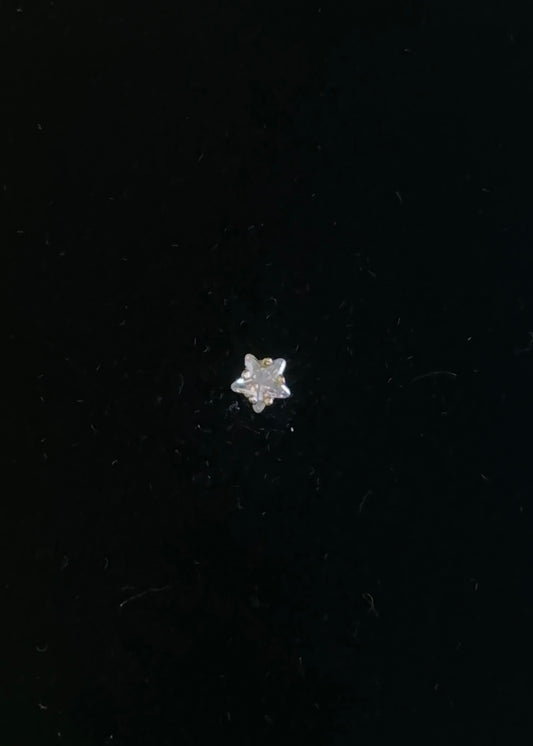 Pendiente piercing estrellita brillo