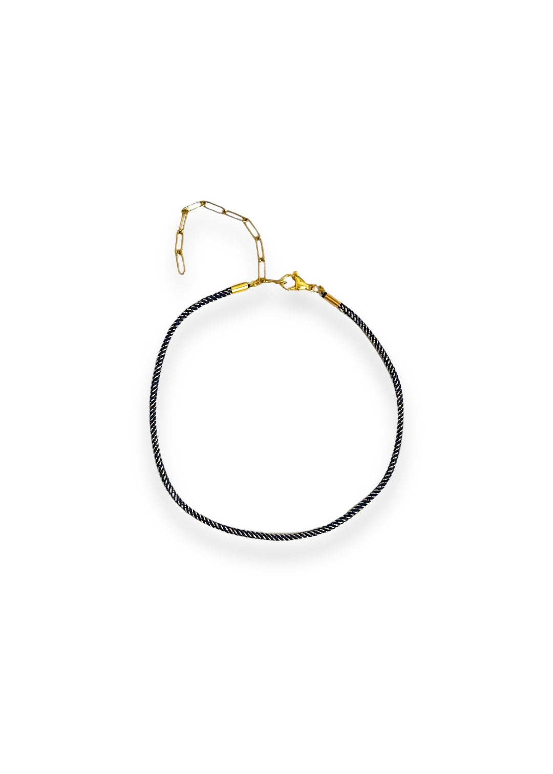 Collar Cordón Azul Marino