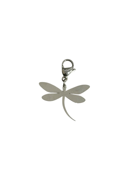 Charm libélula plata