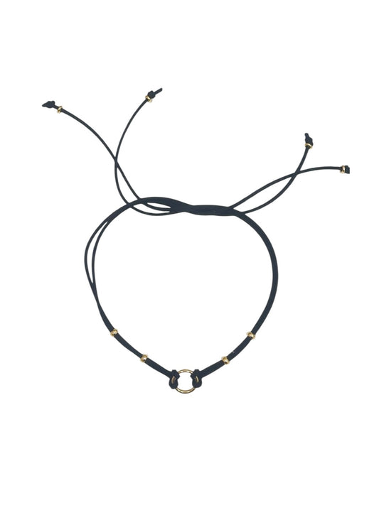 Collar Cordón doble negro