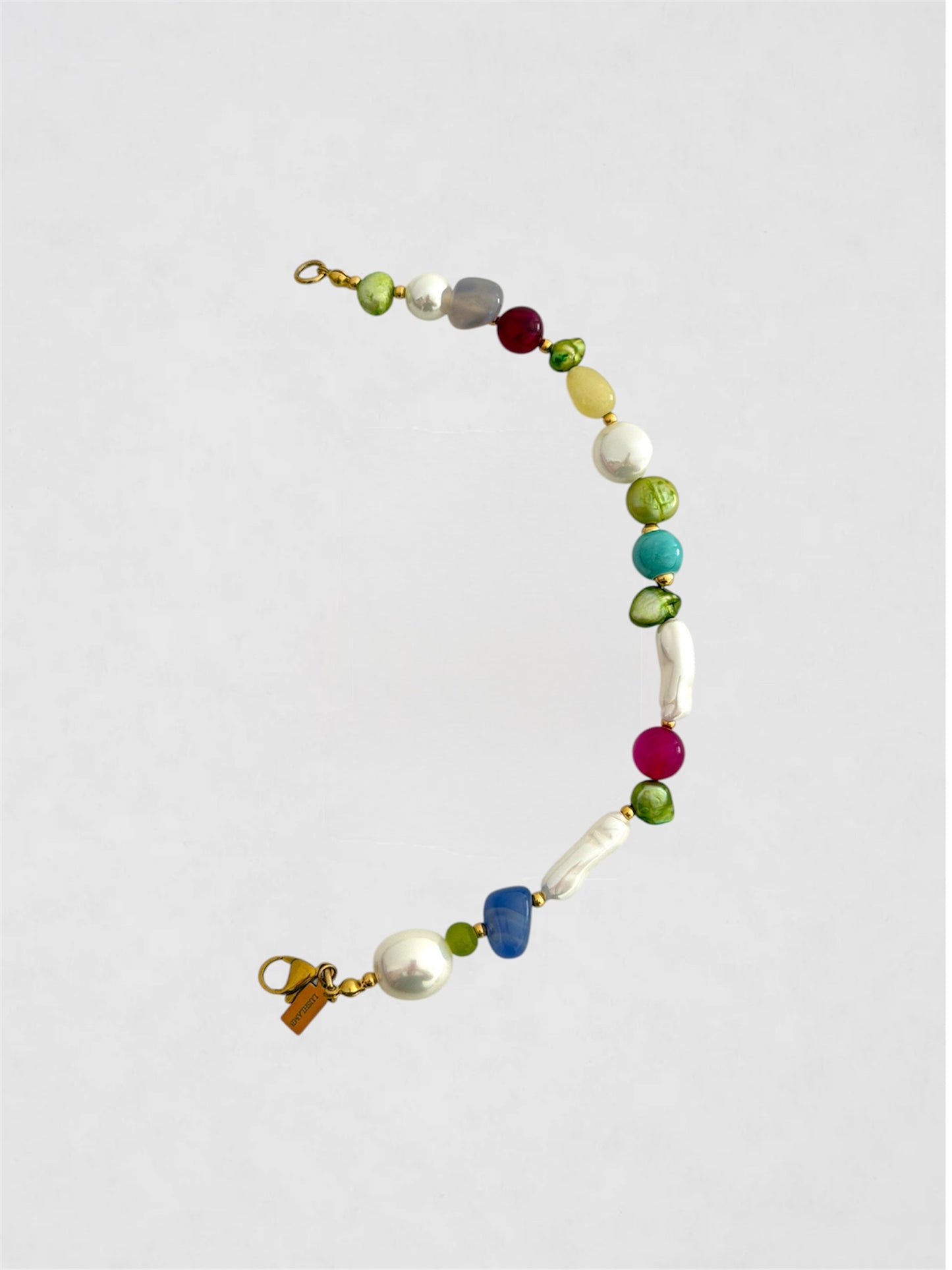 Mitad collar Fantasía con perlas