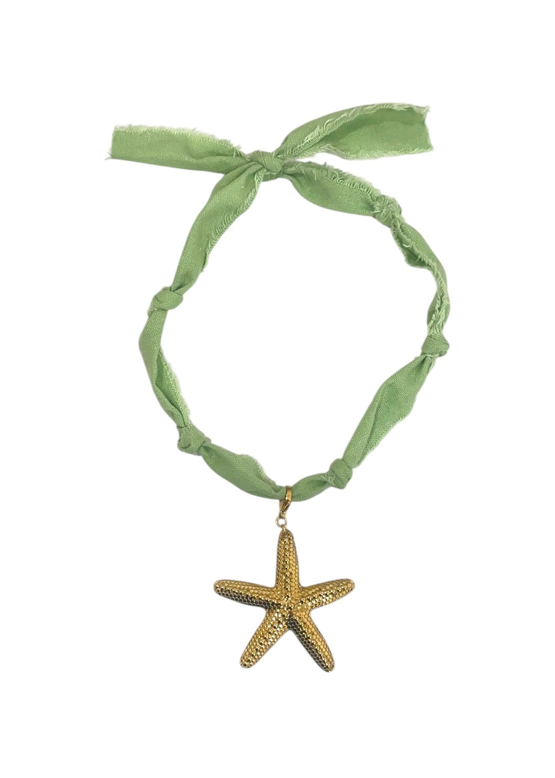 Collar Lino Verde agua