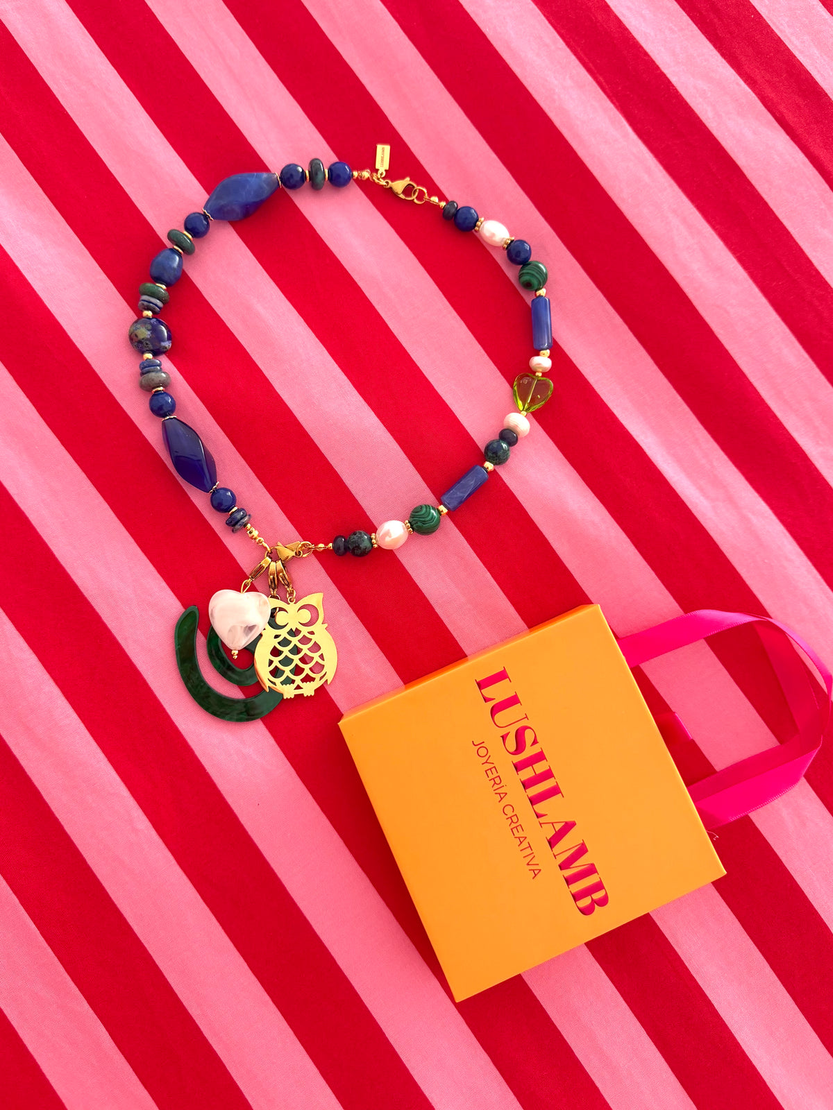 Mitad Collar Añil