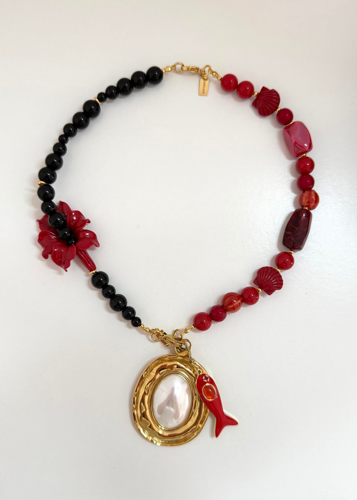 Charm Maxi Medalla Perla