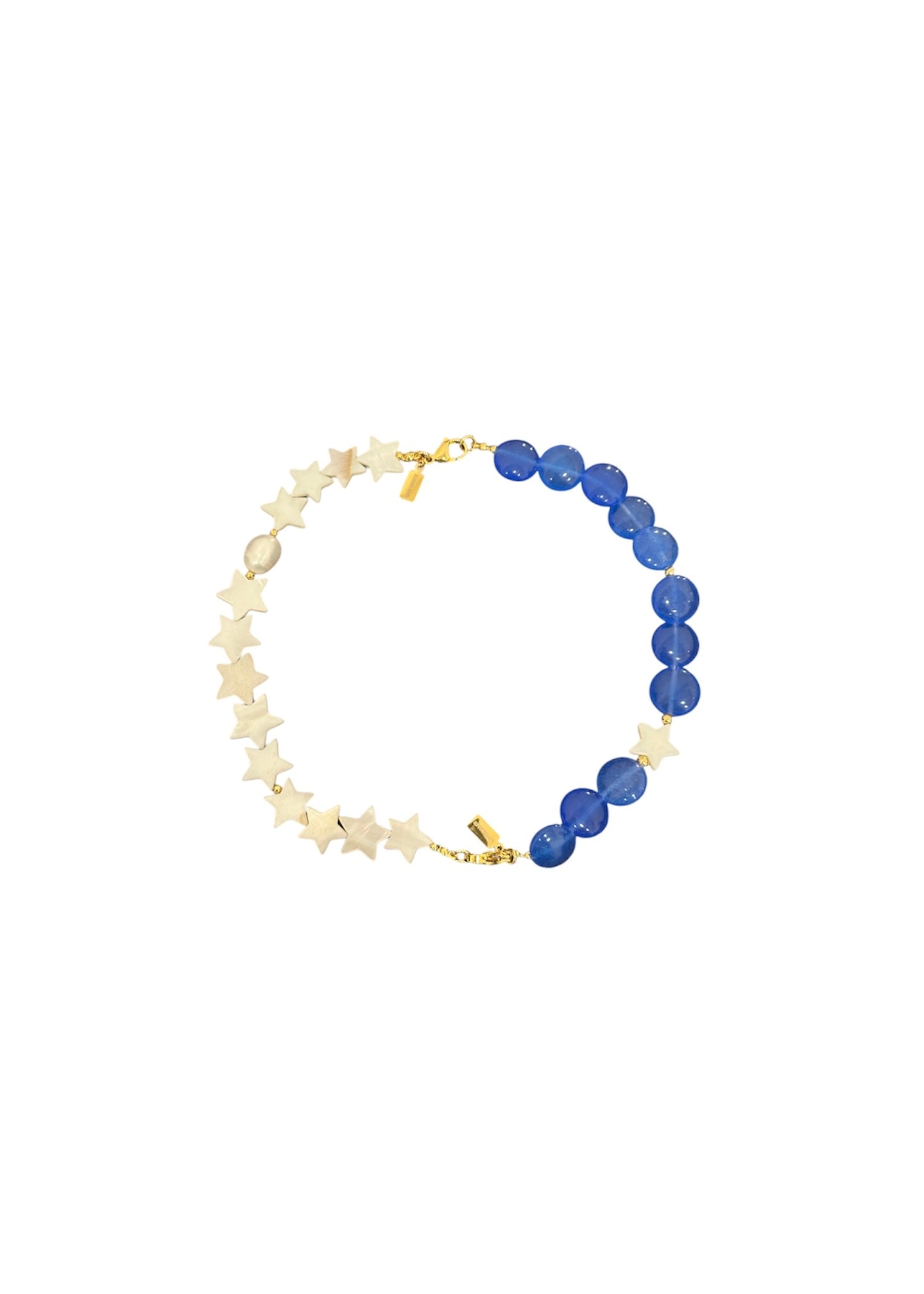 Mitad collar azul