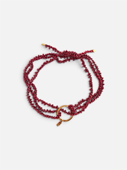 Collar Rocalla Rojizo