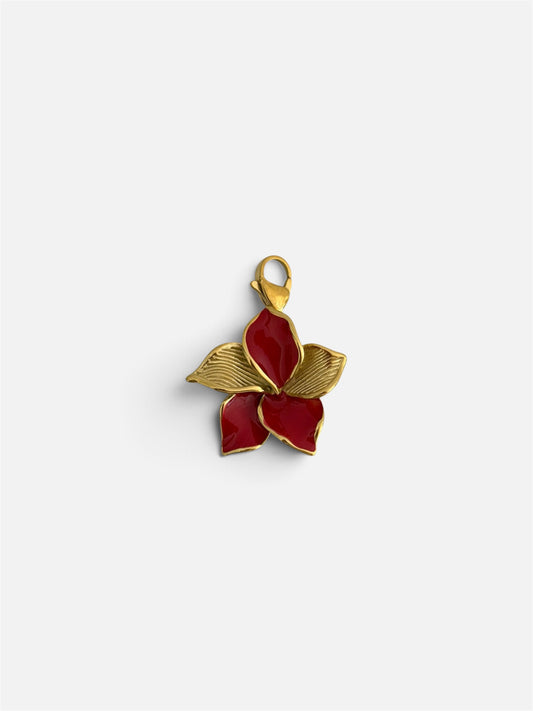 Charm Mini Flor roja