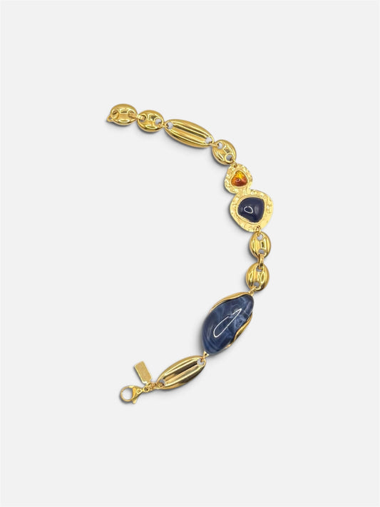 Mitad Collar Golden Navy